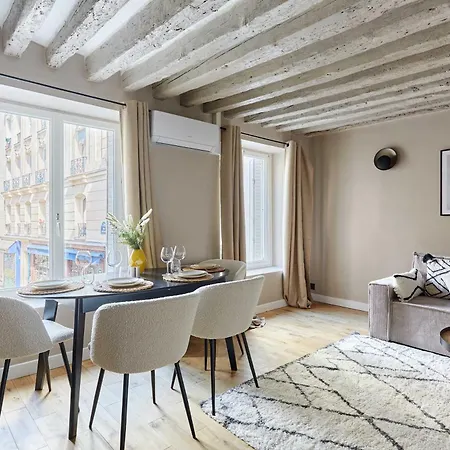 Apartment Bright Air-conditioned In The Marais *