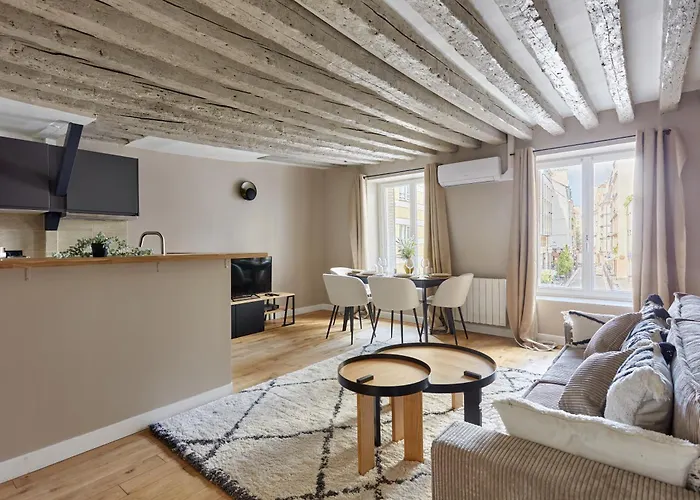 Bright Air-conditioned In The Marais * Parigi